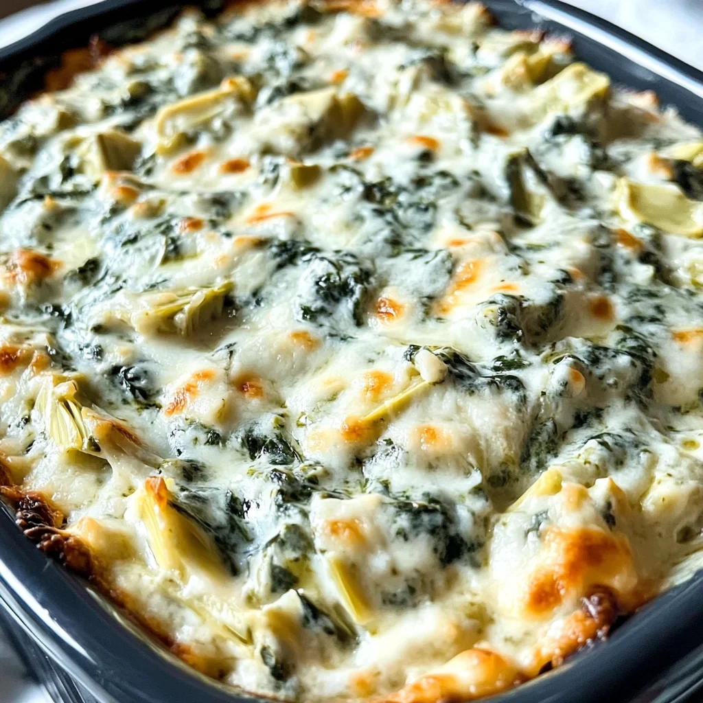 Crock Pot Spinach Artichoke Dip
