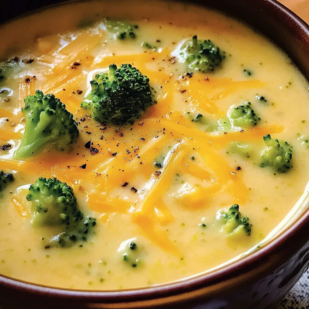 Easy Broccoli Cheddar Soup