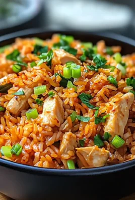 Kimchi Fried Rice with Chicken