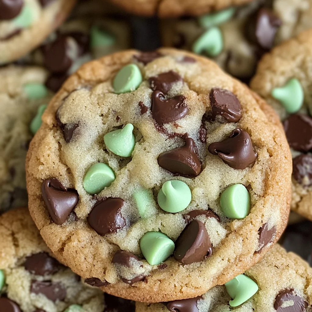 Mint Chocolate Chip Cookies