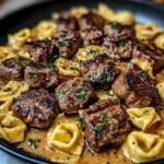 One-Pan Cowboy Butter Tortellini Steak Bites Recipe