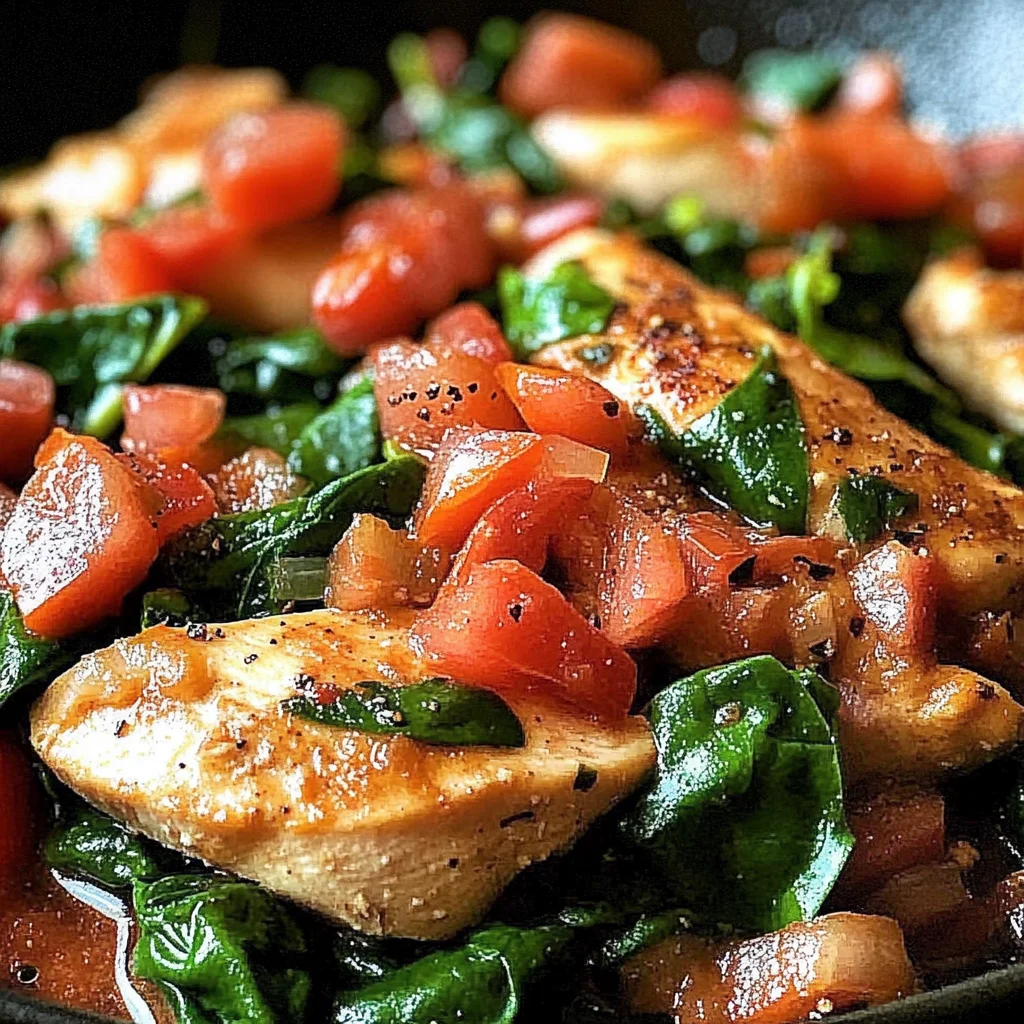 Chicken and Spinach Skillet Dinner