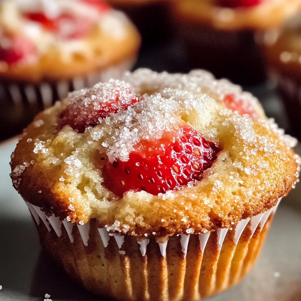 Classic Strawberry Ricotta Muffins