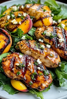 Grilled Honey Mustard Chicken with Peach Salad: An Amazing Ultimate Recipe