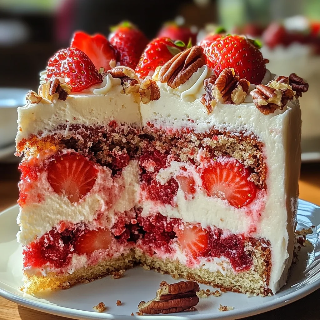 Irresistible Strawberry Earthquake Cake That Steals the Show