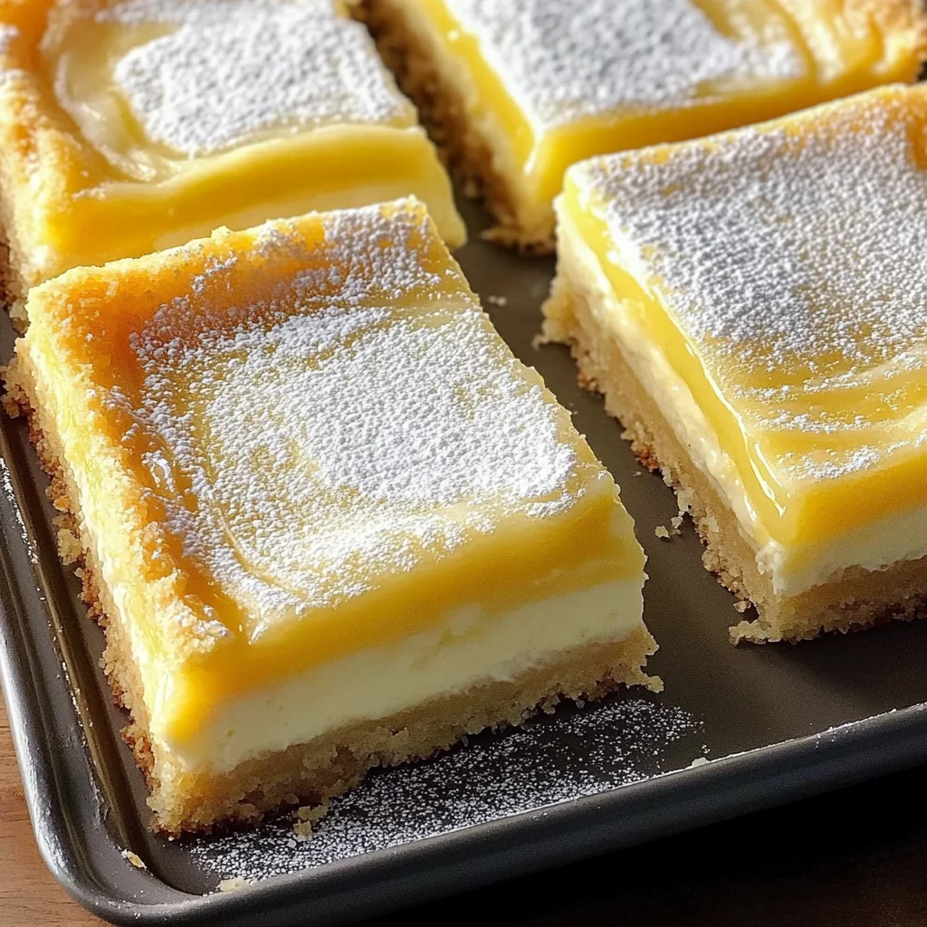 Lemon Bars with Cream Cheese for a Zesty Sweet Treat