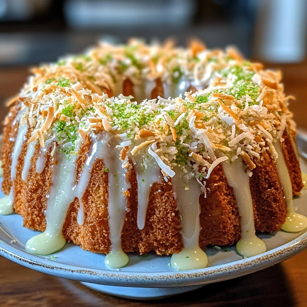 Mini Coconut Lime Bundt Cakes