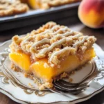 Peach Pie Crumble Bars