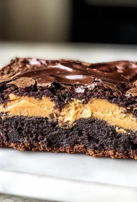 Peanut Butter Stuffed Brownies
