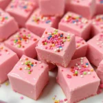 Pink lemonade fudge