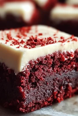 Red Velvet Brownies with Cream Cheese Frosting Recipe