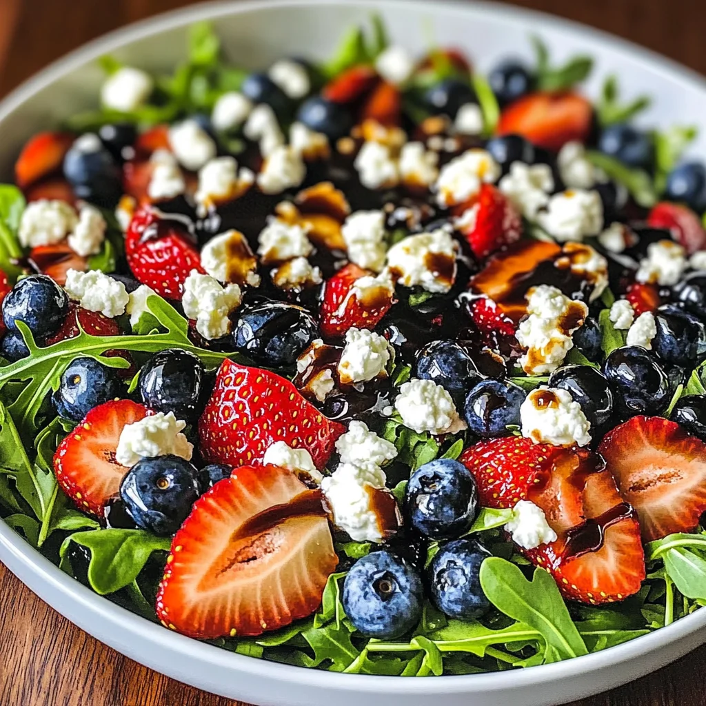 Refreshing Arugula Salad with Berries