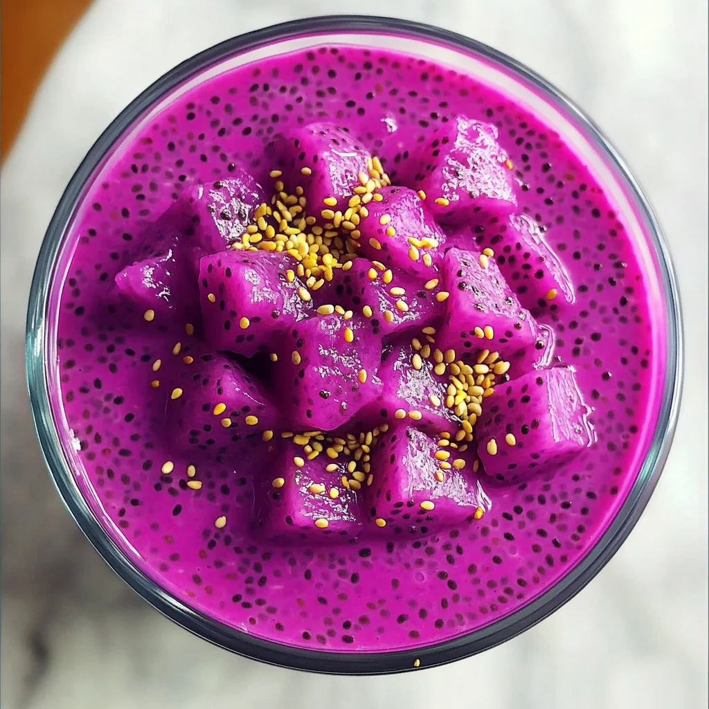 Simple Dragon Fruit Chia Seed Pudding - theamazingfood