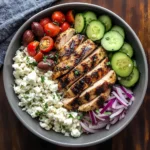 Simple Mediterranean Chicken Bowl Meal Prep