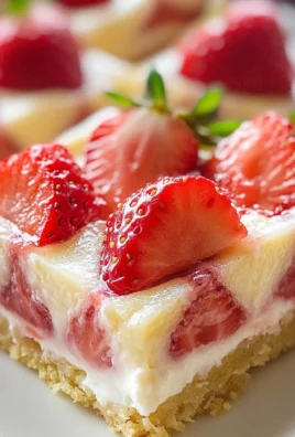Strawberry Custard Bars