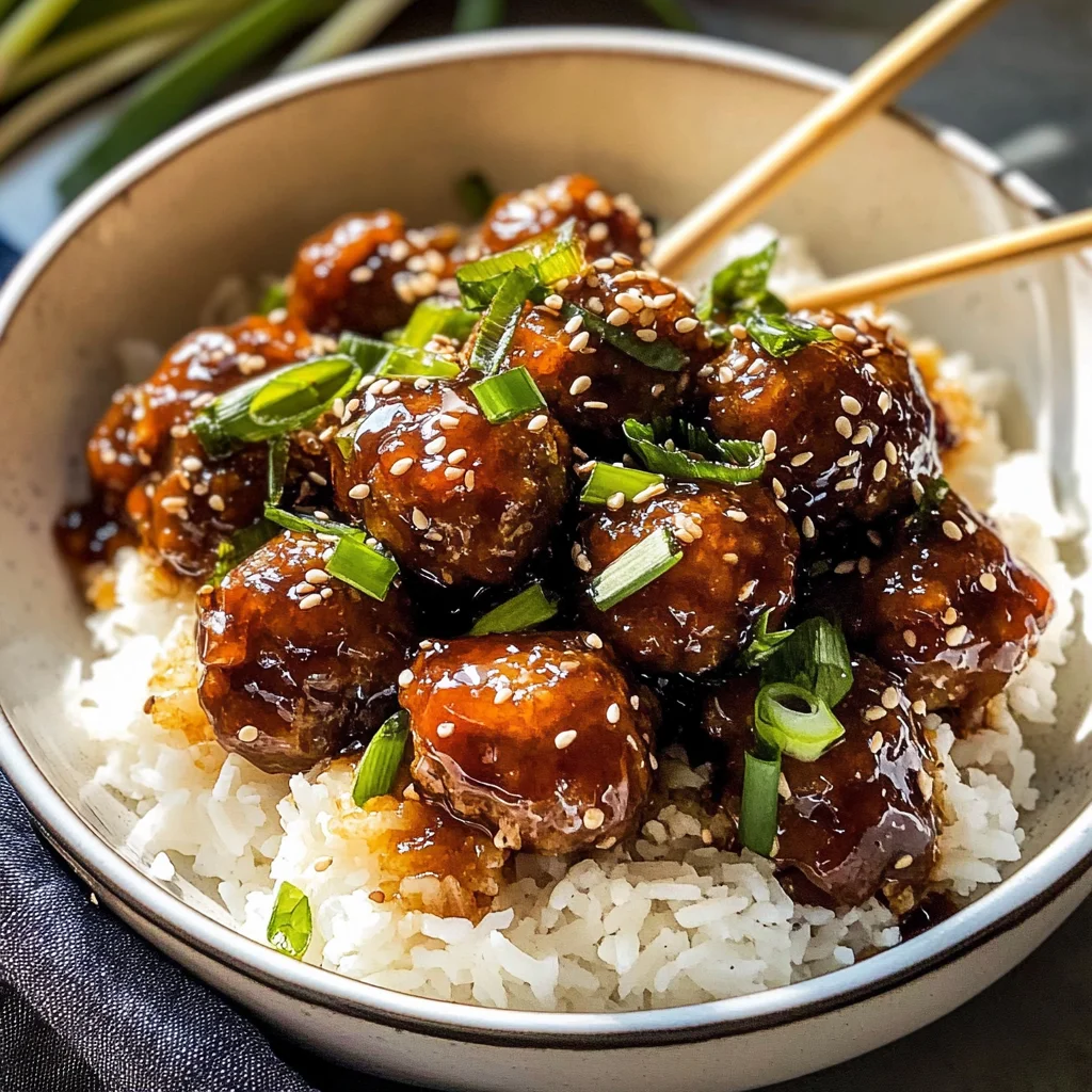 Weeknight Sticky Honey Garlic Meatballs