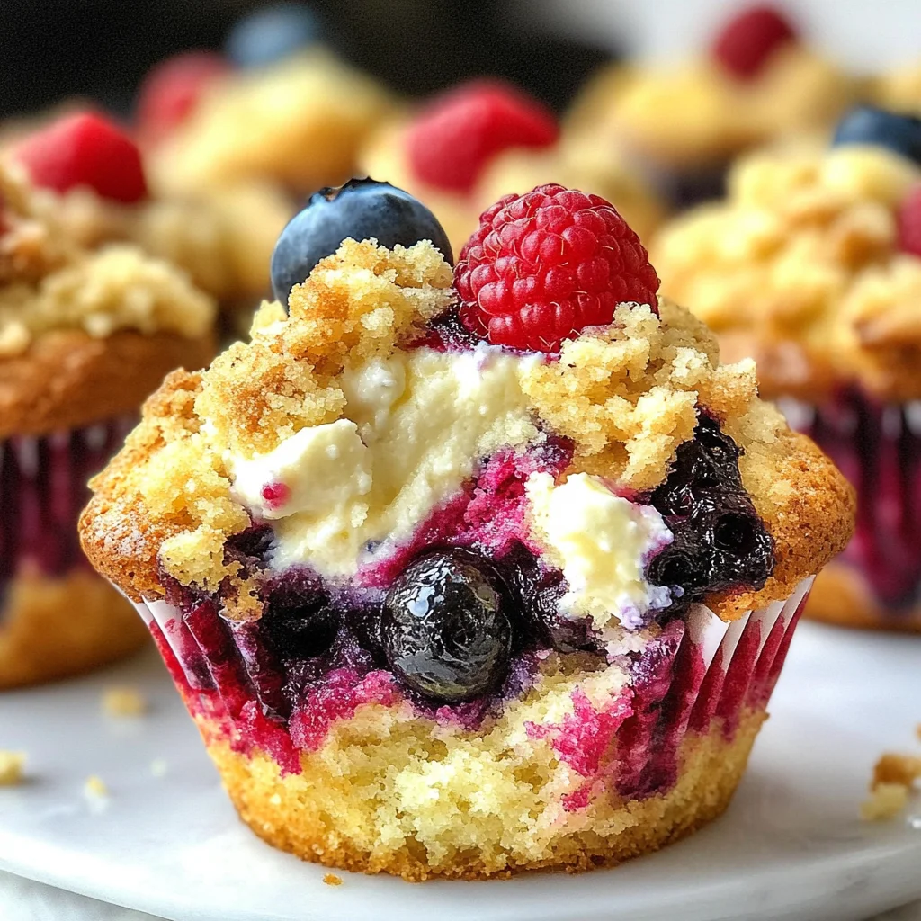 Berry Cream Cheese Muffins