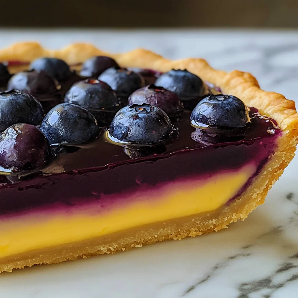 Blueberry–Lemon Curd Tart