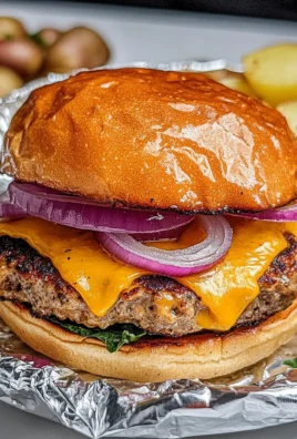 Cheeseburgers in Foil with Veggies and Potatoes