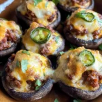 Cheesy Chorizo Stuffed Mushrooms