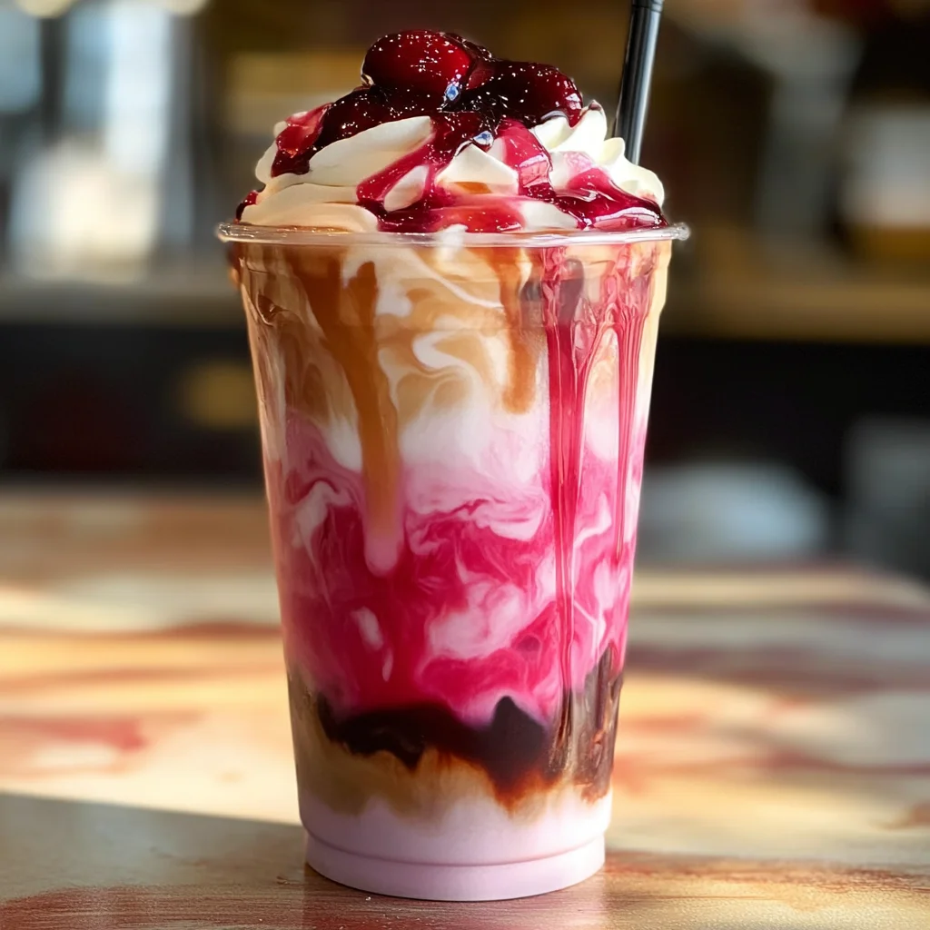 Cherry Vanilla Iced Latte
