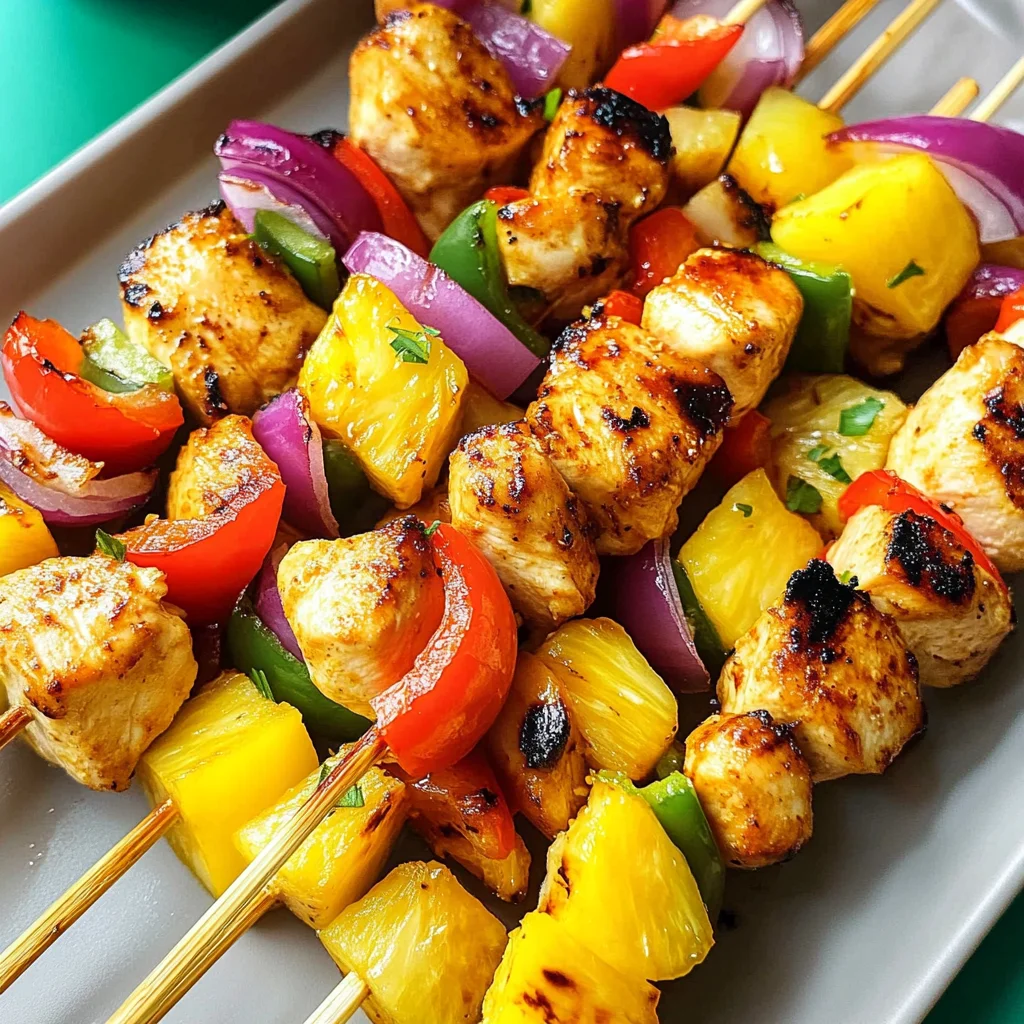 Chicken Kabobs with Pineapple