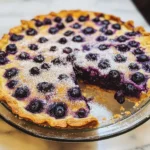 Crustless Blueberry Pie