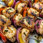 Easy Greek Marinated Chicken Kabobs