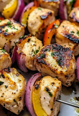 Easy Greek Marinated Chicken Kabobs