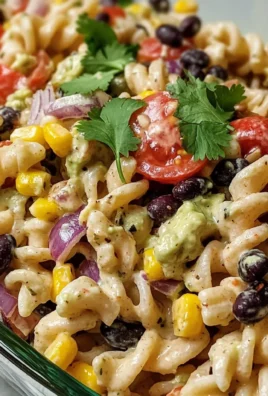 Easy High Protein Southwest Pasta Salad - Homefoodkitchen