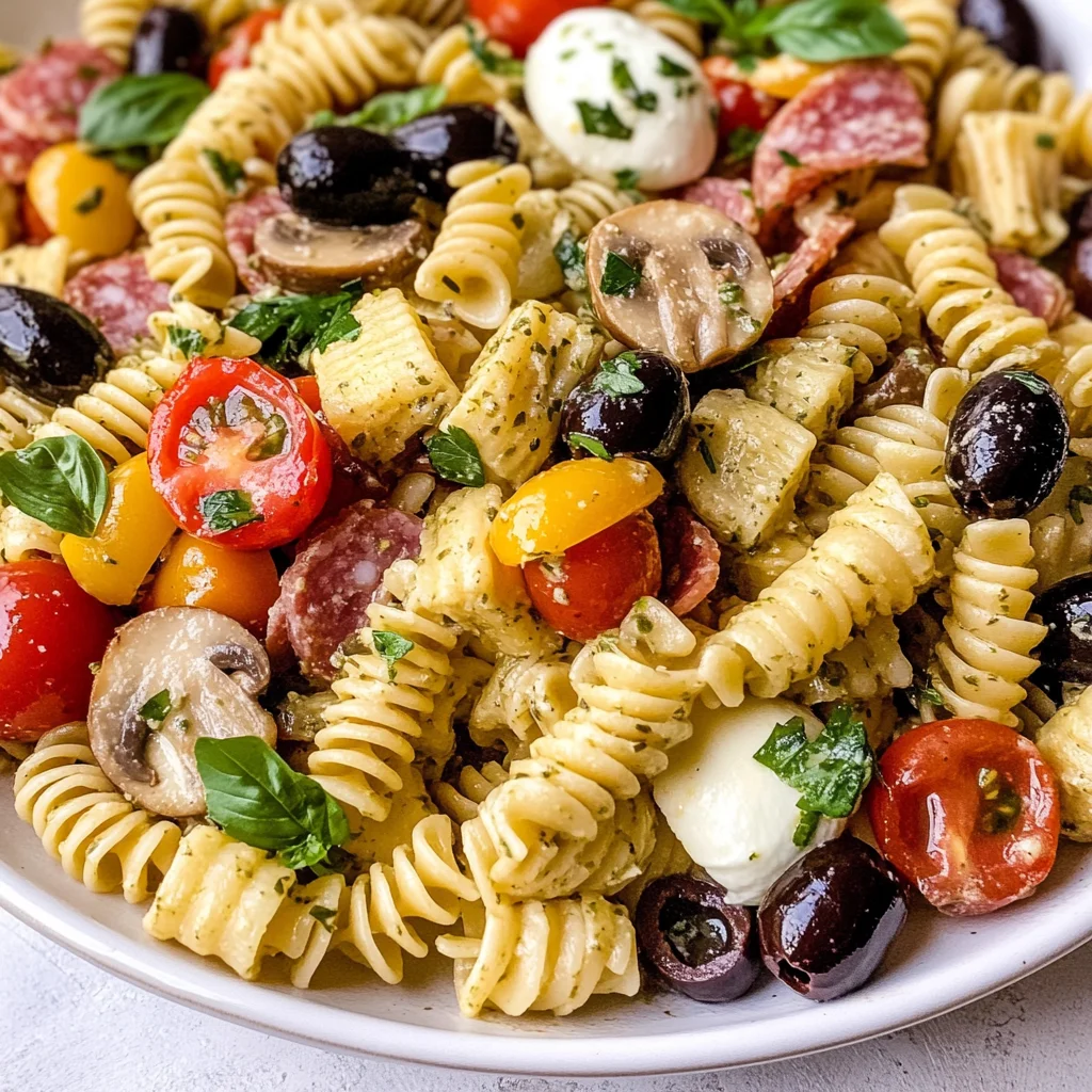 Easy Italian Antipasto Pasta Salad Recipe