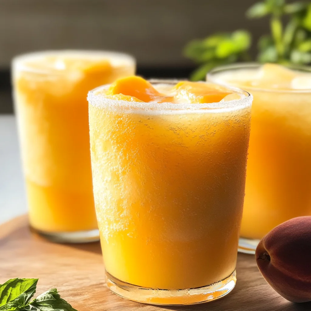 Easy Peach Lemonade (Adult and Child versions!)
