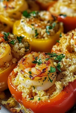 Garlic Butter Shrimp Stuffed Peppers