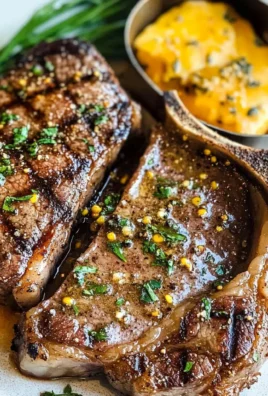 Grilled T-Bone Steaks with Cowboy Butter