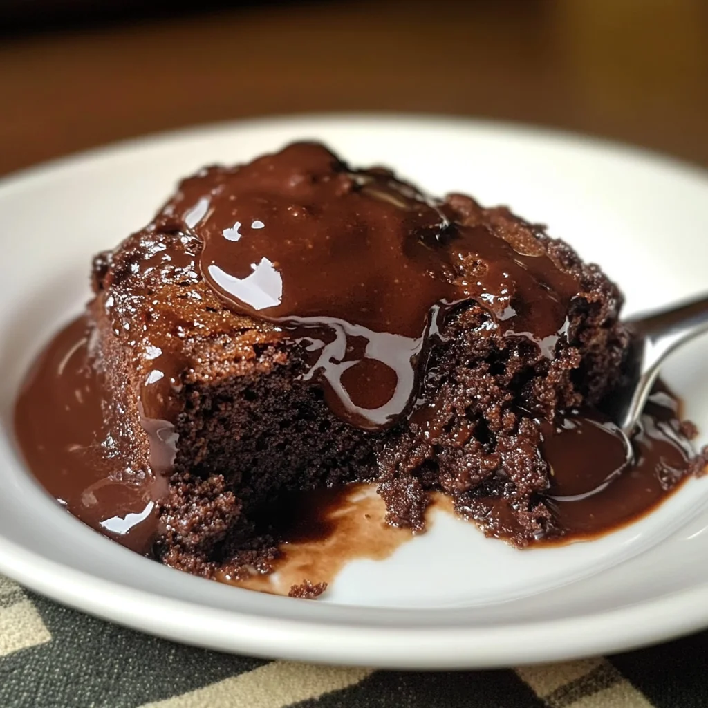 Hot Fudge Chocolate Pudding Cake