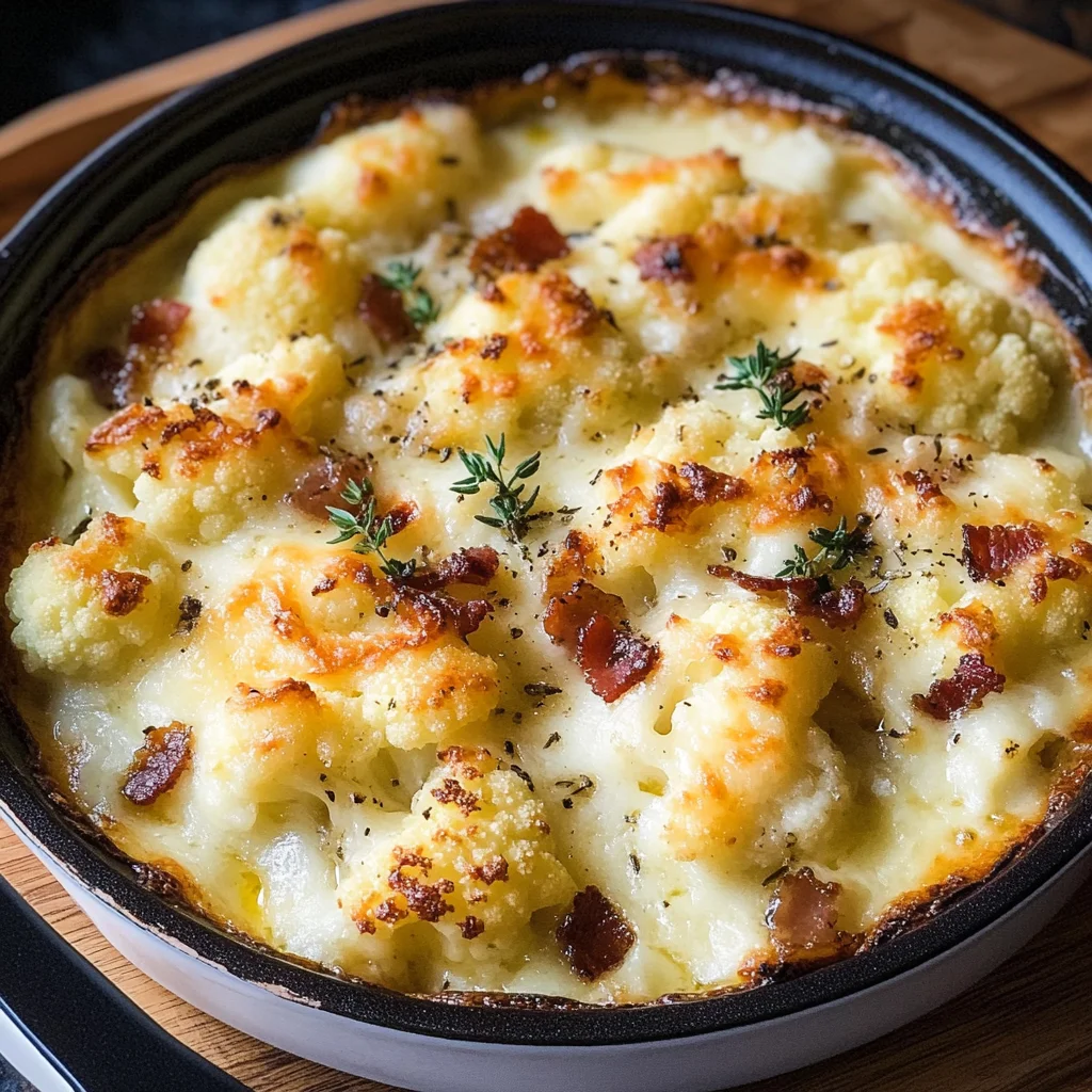 Keto Cauliflower Gratin