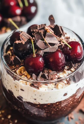 Layered Black Forest Overnight Oats