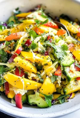 Mango Cucumber Summer Slaw
