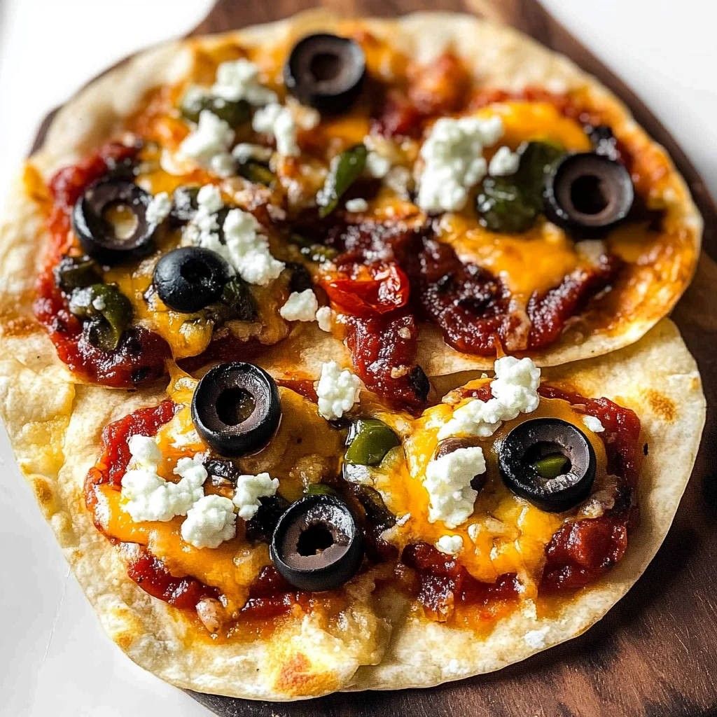 Mini Flour Tortilla Pizzas