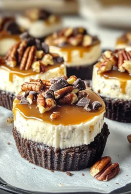 No-Bake Mini Turtle Cheesecakes