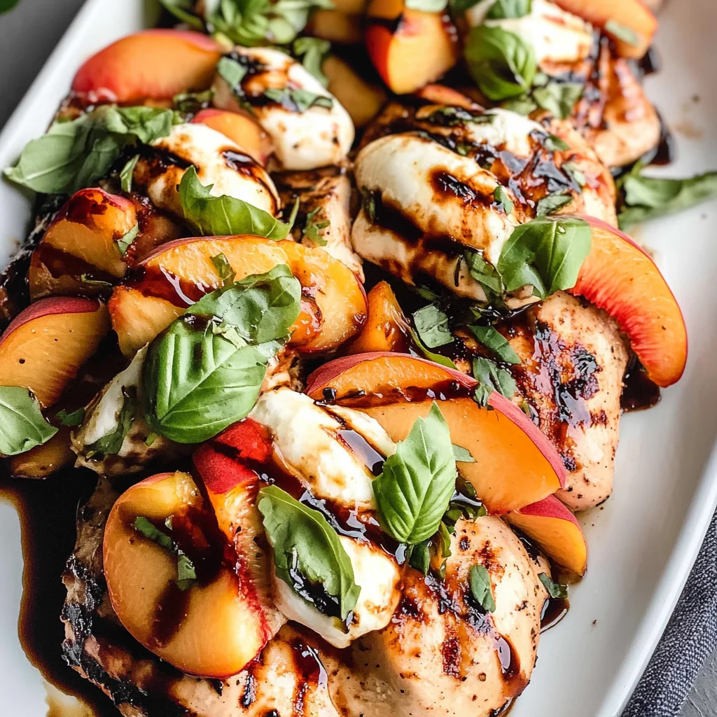 Peach Caprese Grilled Chicken
