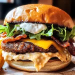 Pepper Crusted Turkey Turkey Bacon Cheeseburgers