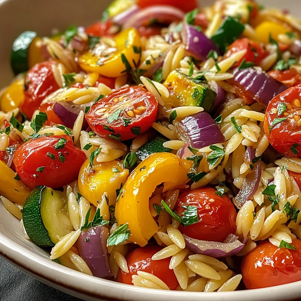 Roasted Vegetable Orzo: A Simple & Flavorful Weeknight Meal