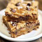 Salted Caramel Chocolate Chip Cookie Bars