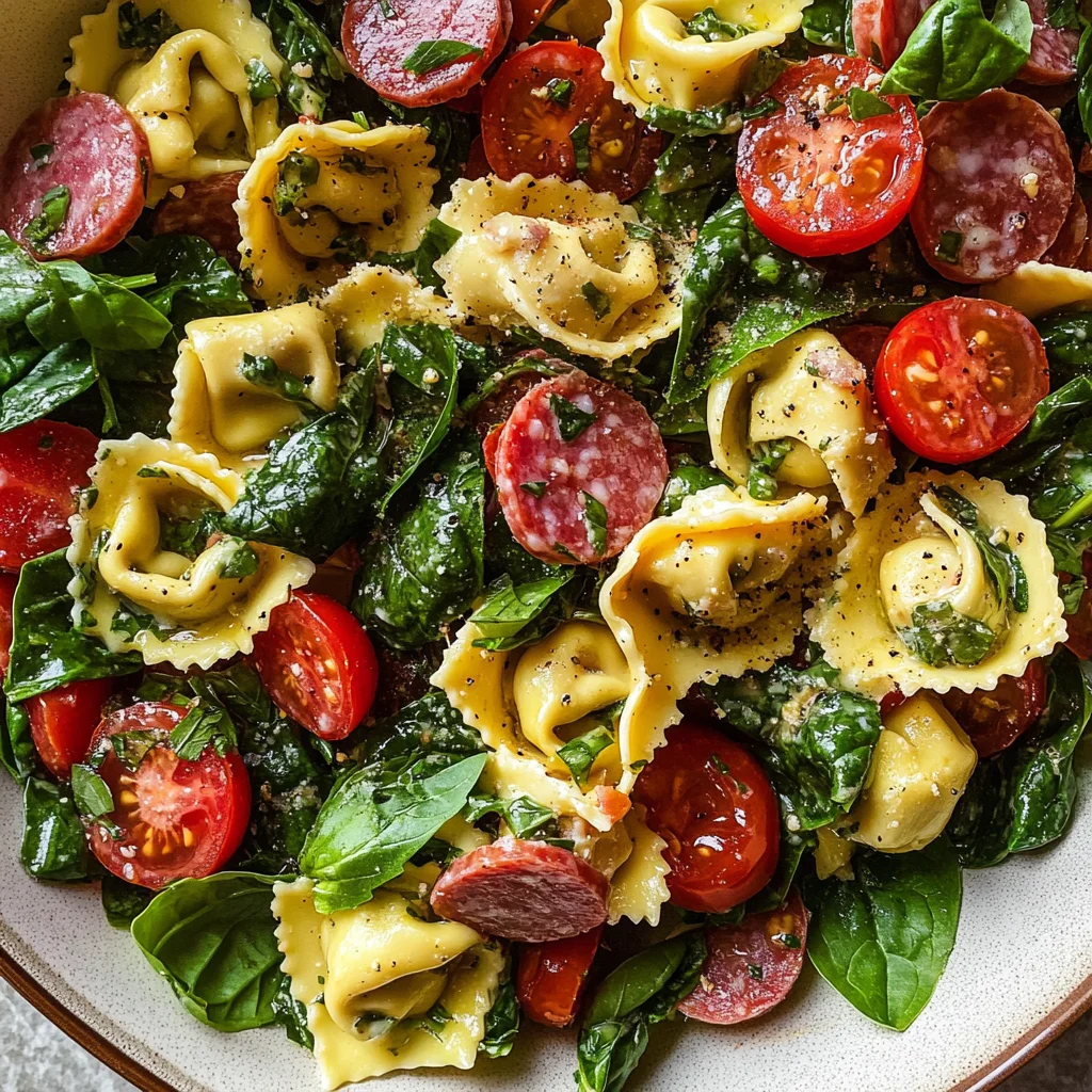 Spinach Tortellini Salad