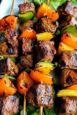 Steak Kabobs with Lemon Curry Marinade
