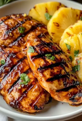 Tasty Grilled Brown Sugar Pineapple Chicken - theamazingfood