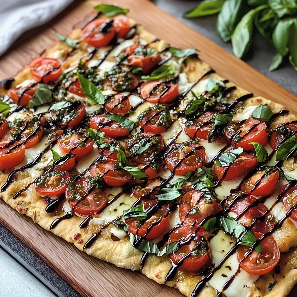The Best Bruschetta Flatbread Pizza