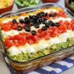 American Flag Layered Taco Dip