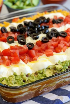 American Flag Layered Taco Dip